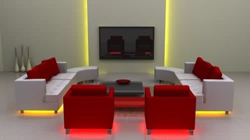 leds-bajo-muebles-3 decorando con luces LEDs