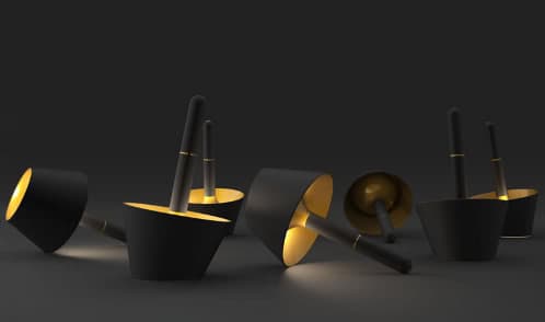 Lámpara Antorcha de aluminio y RECARGABLE