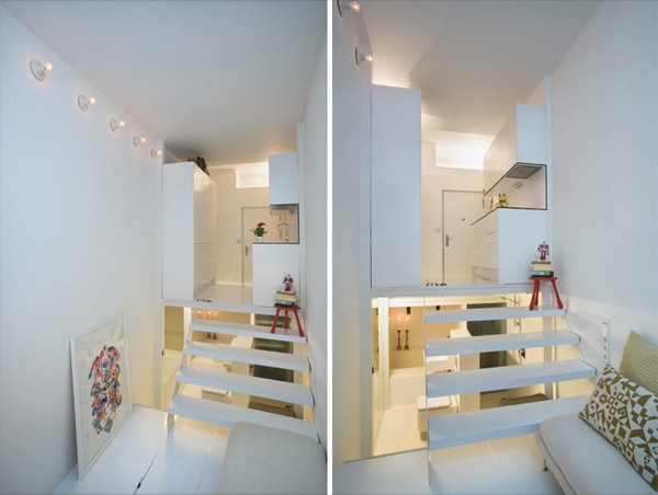 Apartamento de 20m2 resuelto en varios niveles (madrid)