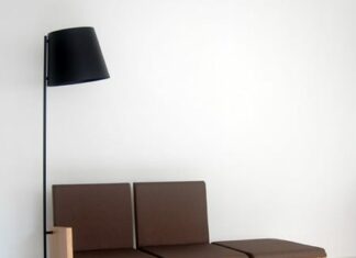 Modular asientos con lampara