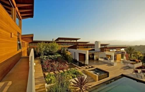 casa-hilltop-safdie_rabines-4 jardines y piscina casa de lujo