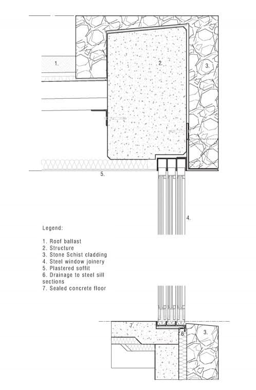 retiro-alpino-5 detalle carpinteria embutida en cerramiento