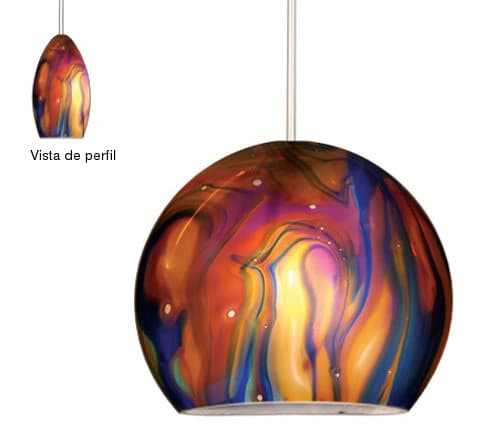 Lámpara MISTICA: singular en la forma y color lampara-colgar-vidrio-soplado