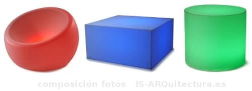 muebles-polietileno-luminosos para el jardín