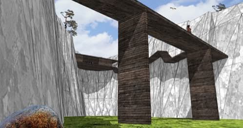 Bomuldsfabrik: galería de arte en una mina abandonada render-Bomuldsfabrik-galeria