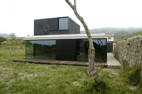 Casa y oficina de hormigón y vidrio, en el campo casa-afifa-hormigon-vidrio