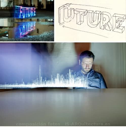 Ahora resulta que el iPad también pinta con luz! ciudad-pintada-con-luz