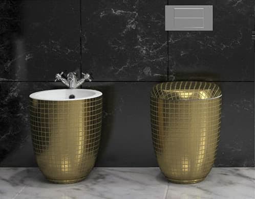 Mosaiko: Decorando el baño con los sanitarios sanitarios-revestidos-mosaico-color