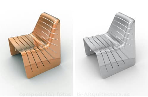 Silla de Karim Rashid, con acabado metalizado silla-karim-rashid-acabado-metalizado