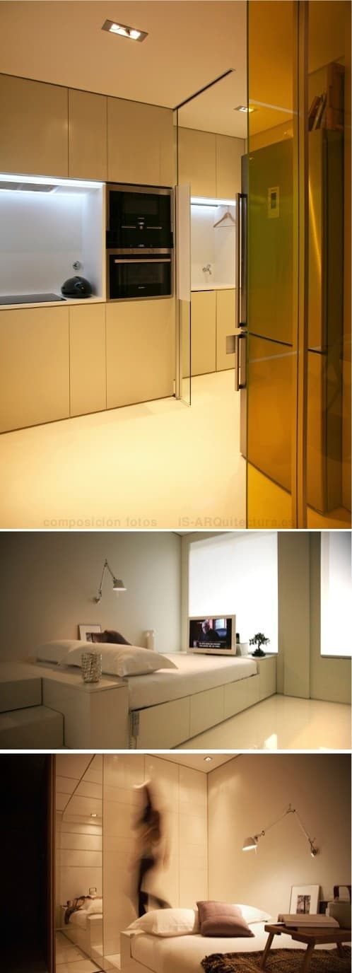 apartamento-closet_house2 apartamento-closet_house vistas de la cocina y el dormitorio