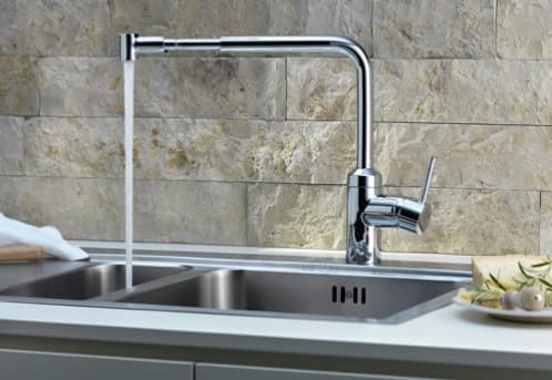 Grifo telescópico para el fregadero, de Kludi grifo-telescopico-mezclador-cocina