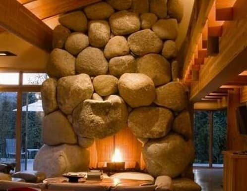 La chimenea de rocas chimenea-con-grandes-piedras