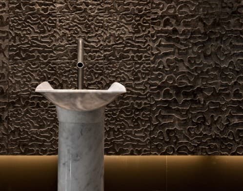 CIURI: lavabo de mármol con pedestal Ciuri, lavabo de mármol con pedestal