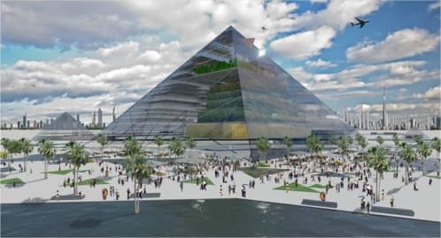 Pirámides como granjas verticales granja vertical en una pirámide