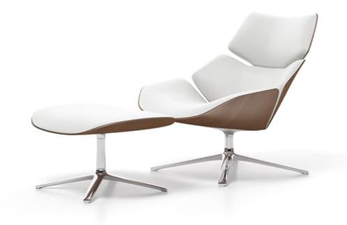 Sillón Shrimp sillón shrimp, una moderna butaca con otomano