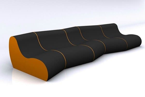 BLOB: un sofá en zigzag BLOB-sofa-ondulado-modular