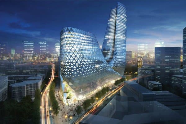 Desarrollo para Zhengzhóu (China), de Trahan Architects render-proyecto-centro-Zhengzhou-China-Trahan-Architects-2