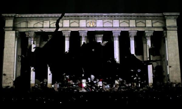 Vídeo media-fachada en Almaty (Kazajistán) proyeccion-fachada-Almaty-Kazajistan