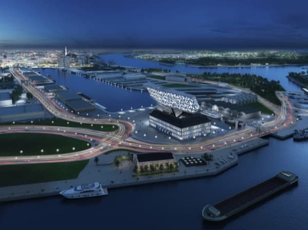 Autoridad-Portuaria-Amberes-vista-aerea-nocturna