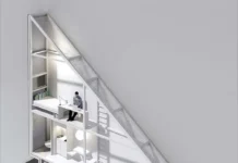 La casa más estrecha del mundo, es una realidad render interior casa Keret diseno final