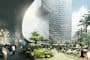 Torres-DUO-Singapur render nivel de calle