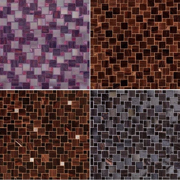 mosaicos Variations Bisazza en colores oscuros