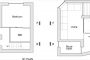 planos semisótano y planta alta de la Shirokane House