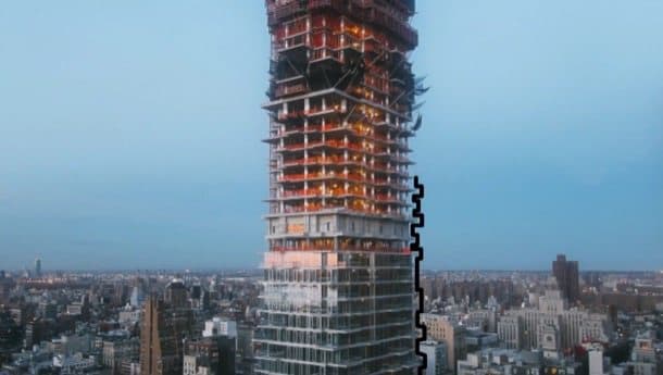 Vídeo de las obras del rascacielos 56 Leonard,  de Herzog & de Meuron vídeo de la construcción de 56 Leonard