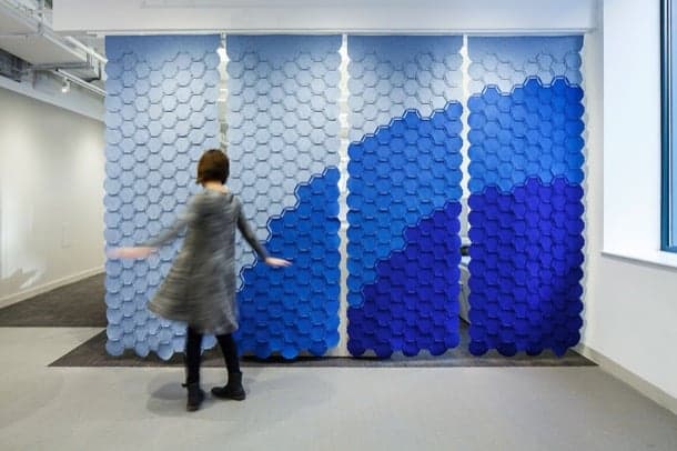 LINK: panel separador con módulos de fieltro LINK-panel separador modulos fieltro