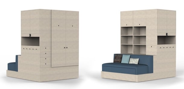 ORI Systems: muebles robóticos para pequeños espacios Ori System mueble robótico