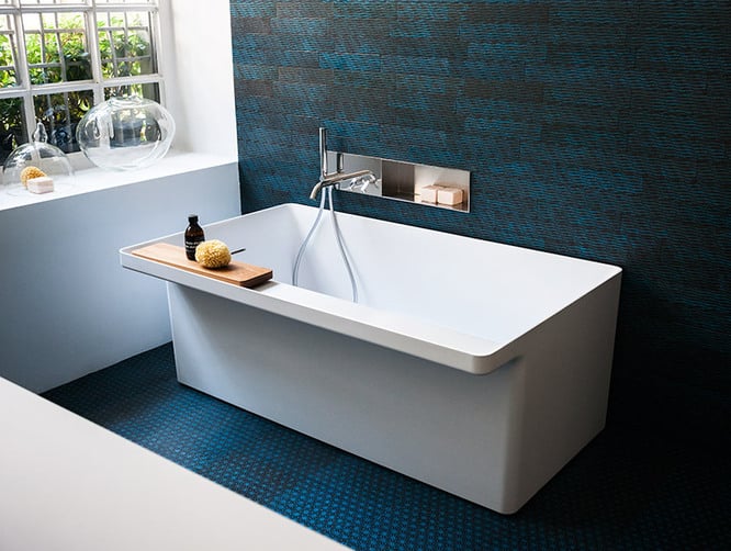 Marsiglia: bañera ecológica con diseño moderno bañera ecológica Marsiglia blanco