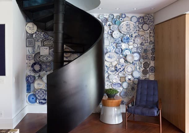 Decorar una pared con platos cerámicos decorar una pared con platos Ambidestro