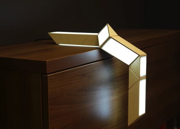 5+5: lámpara LED que se transforma 5+5 lámpara transformable Oikimus Desing