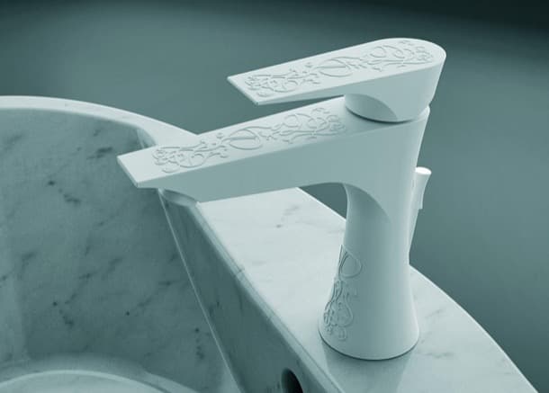 Dekora Sense: grifos con relieves grifo decorado poer Daniel Rubinetterie