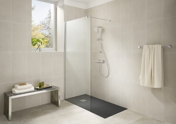 Terran: plato de ducha extra fino, de Roca Terran plato de ducha Stonex Roca