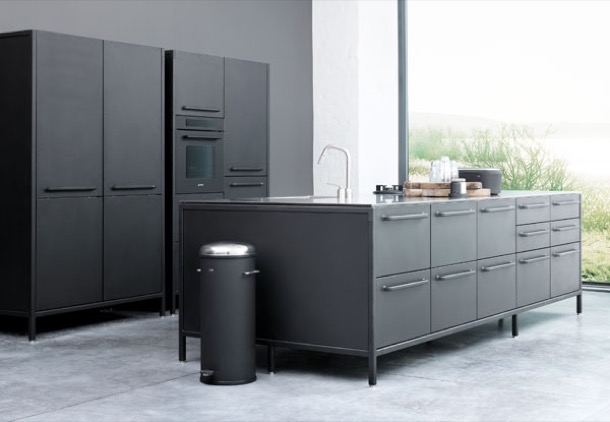 Cocina en acero inoxidable de Vipp cocina Vipp acero diseño industrial