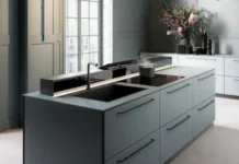 Monolith: campana integrada en la encimera de la cocina cocina con campana Monolith de Falmec