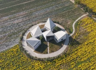 vista aérea biblioteca Atelier Xi