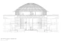 Plano de alzado norte de la tienda de Apple en Kuala Lumpur.