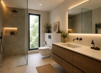mobiliario de baño para una casa moderna