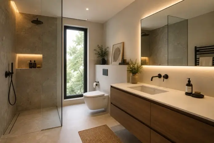 mobiliario de baño para una casa moderna